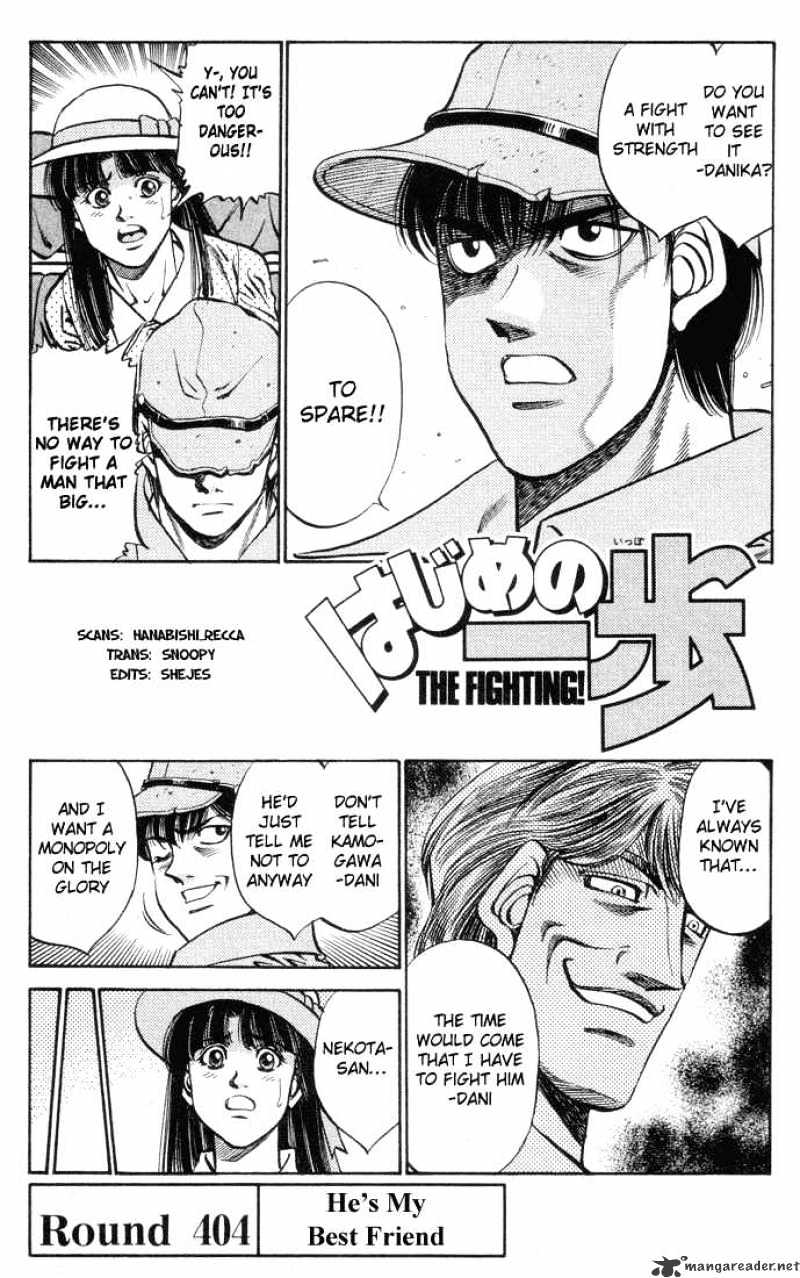 Hajime no Ippo: Fighting Spirit, Chapter 404 image 01